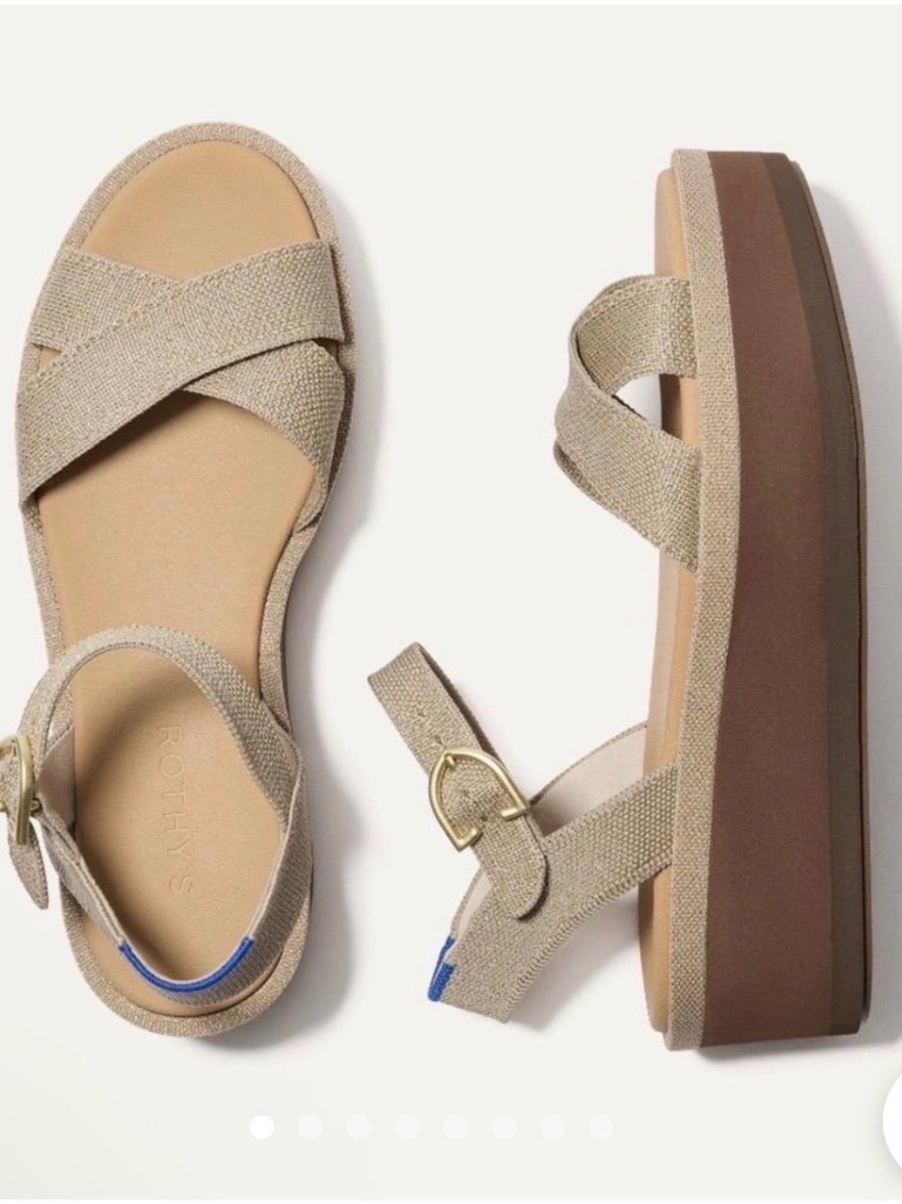 Rothy's The Criss Cross Wedge - Size 8.5- New without box